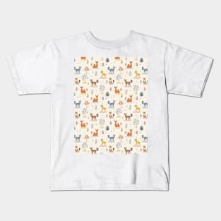 Winter land cute animals Kids T-Shirt